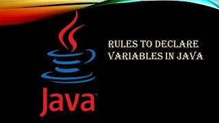 Java Basics | Rules to declare variables in java #java #freecourse #programming