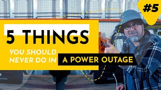5 Things You Should NEVER Do in a Power Outage... with your power station