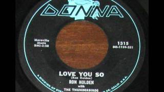 Ron Holden   Love You So
