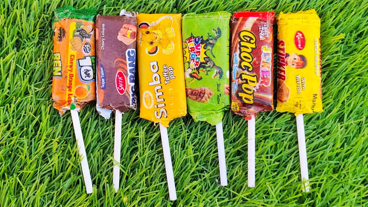 Candy Lollipops And Sweets Yummy Rainbow Lollipops Unpacking Asmr