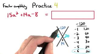 Factoring Practice 4 - Visualizing Algebra