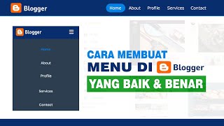 Cara Buat Menu di Blogger yang Baik dan Benar