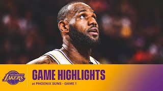 HIGHLIGHTS | LeBron James (18 pts, 11 ast, 7 reb) at Phoenix Suns - Game 1