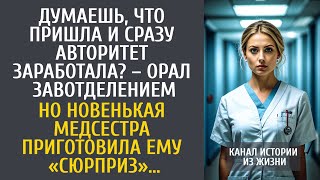 Думаешь, пришла и сразу авторитет? – орал завотделением… Но новенькая медсестра приготовила сюрприз…