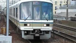 221系8両編成神戸線快速 垂水駅到着