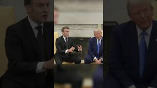 Tense moment as Macron corrects Trump on Ukraine funding at Oval Office meeting