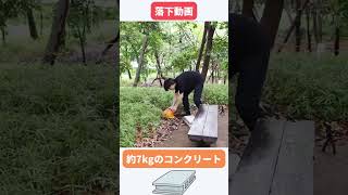 【30秒動画】防災用ヘルメット｜Crubo（クルボ）にコンクリートブロックを落下！#shorts