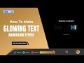 Glowing Text Animation Effect using HTML CSS - TianDev