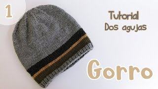 Como tejer un gorro a dos agujas, palitos. Principiantes. Parte 1