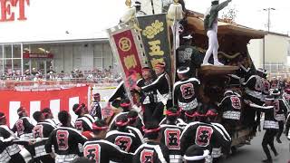 令和元年 9月13日 岸和田だんじり祭 第2回試験曳き カンカン場 全やりまわし その1