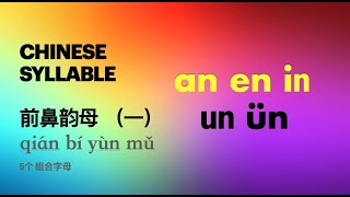 和coco老师学拼音【拼音-前鼻韵母 1 - an en in】Learn Chinese Syllable with Ms.Coco 【qian bi yun mu1- an en in】