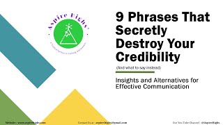 9 Phrases that secretly destroy your credibility | Successful Life