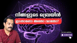 നിങ്ങളുടെ ബ്രെയിൻ ഇടതാണോ അതോ വലതോ?  | Identify your brain type| mtvlog