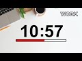 1h pomodoro technique study timer 2x 25 min focus session