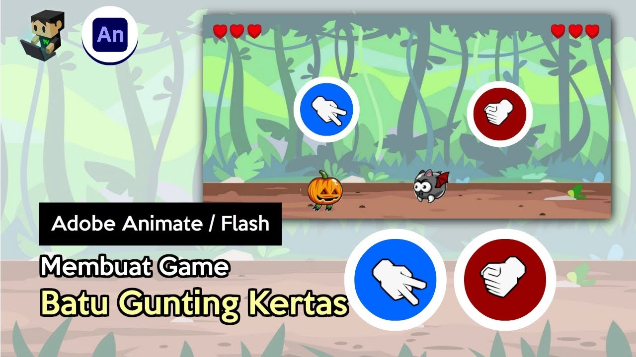 Membuat Game Batu Gunting Kertas - YouTube