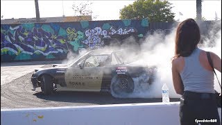 Holy Smoke! Miata Blew the Tires! Burnout Bash Try Out [Hoonigan Ep.6]