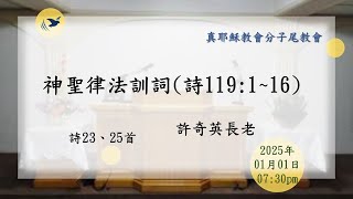 2025/01/01(三)神聖律法訓詞(詩119:1~16)_許奇英長老