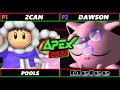 Apex 2022 - 2Can (Ice Climbers) Vs. Dawson (Jigglypuff) SSBM Melee Tournament