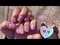 유리알네일 얼음네일 오로라네일 요즘핫한 유행네일 튜토리얼 aurora nail tutorial オーロラネイル 파우더네일 필름네일