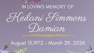 IN LOVING MEMORY OF KEILANI SIMMONS DAMIAN || MEMORIAL SLIDESHOW