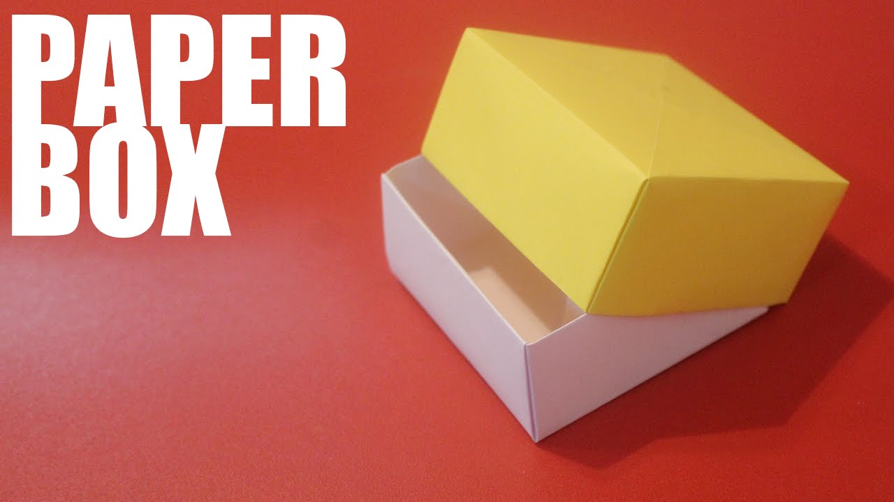 Origami Paper Box With Lid - Tutorial - YouTube