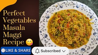 Masala Maggi  Spicy \u0026 Tasty Recipe! Vegetable | Easy \u0026 Tasty Maggi#cookingtutorial #maggirecipe