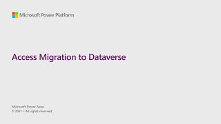 Migrating MS Access data to Dataverse and Power Apps