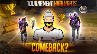 KILLER FF  TOURNAMENT HIGHLIGHTS❣️ || BACK  TO PRIME MODE AFTER A LONG TIME🔥