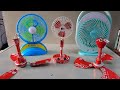 5 homemade products, ceiling fan, standing fan, table fan, mini fan