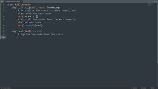 Leetcode 173. Binary Search Tree Iterator in Python | Python Leetcode | Python Coding Tutorial