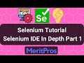 Selenium Tutorial - Selenium IDE In Depth – Part 1