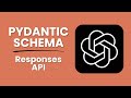 OpenAI Responses API: Structured Outputs with Pydantic (No Manual JSON)