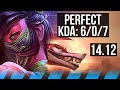 AKALI vs NAAFIRI (MID) | 6/0/7, Rank 3 Akali, Rank 12, Dominating | NA Challenger | 14.12