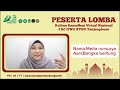 PESERTA KOMPETISI KULTUM RAMADHAN VIRTUAL (Nama: meita nursurya , asal:bangka belitung )