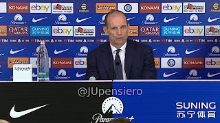 ALLEGRI post Inter-Juve 1-0 conferenza stampa: "Se qualcuno pensa che dobbiamo puntare a vincere..."