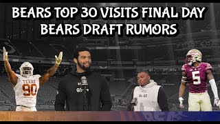 Chicago Bears NFL Draft Rumors Top 30 visits Update Bears News