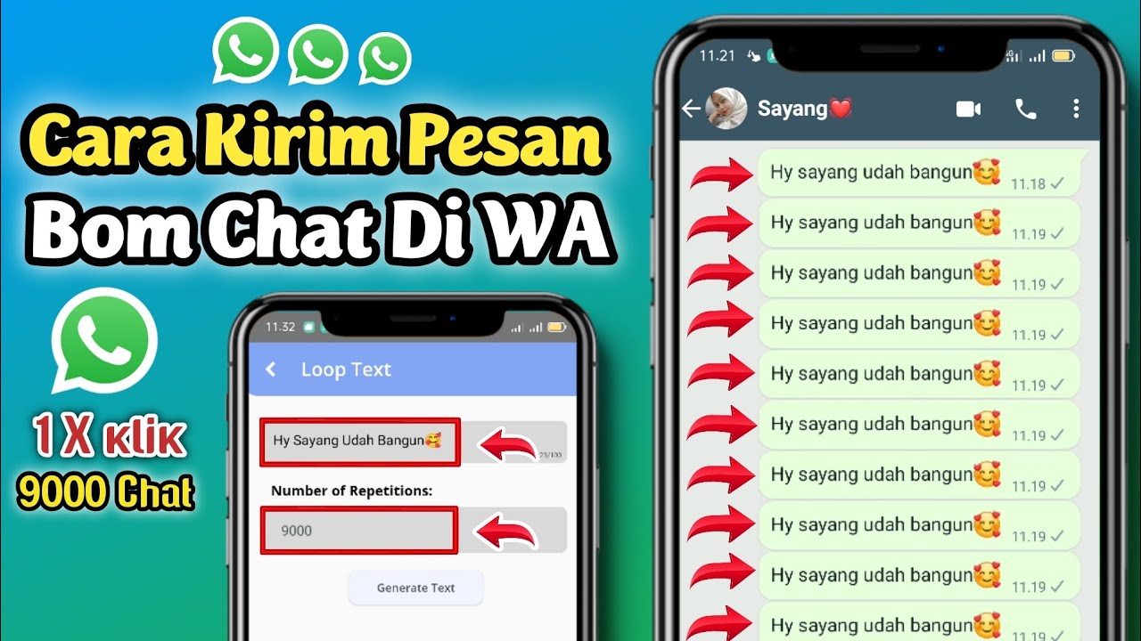 Cara Membuat Bom Chat Di Aplikasi Whatsapp Terbaru 2023 | Fitur ...