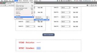 UCAS Calculator Project - Javascript Code - Part 03