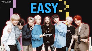 Steve Aoki ft. BTS - Waste It On Me | EASY Piano Tutorial by Pianella Piano