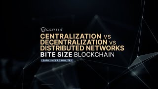 Learn about Crypto | What is a Centralization vs Decentralization vs Distributed Networks?