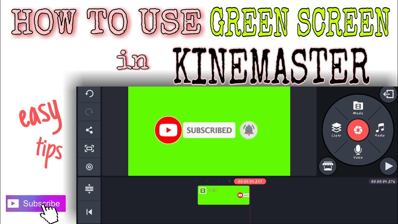 HOW TO USE GREEN SCREEN In KINEMASTER || EASY TIPS || Joying - YouTube