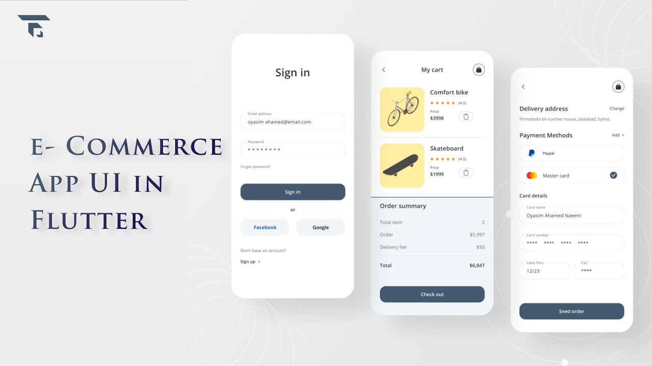 E Commerce App Ui Speed Code Flutter Simple Clean Ui Youtube