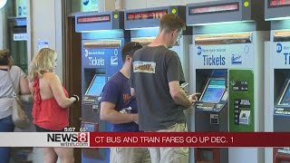 Rail, bus fare hikes going up in December