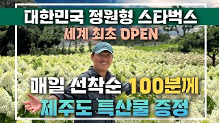 ★더제주송당파크R점 오픈★ 세계 최대규모의 제주 스타벅스에서 꽃과 함께 즐기는 포토존 맛집!  JB가든센터와 함께합니다 [JB가든센터_대림묘목농원]