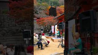 紅葉の談山神社 二胡とピアノの奏で　#shorts