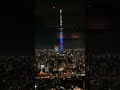 asakusa view hotel　☆　浅草ビューホテル　28階　top bar　トップバーアイスハウス　眺望　♪　東京スカイツリー　ライトアップ　「登り龍」♪　浅草　浅草寺　中村座　花やしき