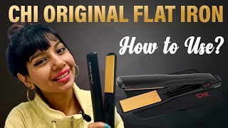 CHI Original Ceramic Hairstyling Iron Review and How To Use!?! #flatiron #haircurler #chiflatiron,