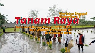 Tanam Raya Bersama Ketua Umum DPN HKTI dan Wamentan RI di NTB