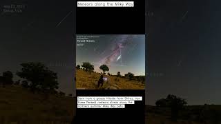 Meteors along the Milky Way - 08-25-2023