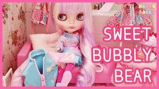 Sweet Bubbly Bear Blythe Unboxing Dress up NO TALKING!! [Feat.ASMR]